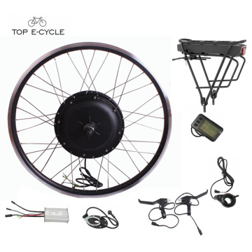 TOP com maior volume traseiro, bateria de lítio 48v 1000w kit de conversão para bicicleta elétrica